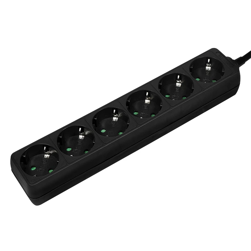 Steckdosenleiste LogiLink LPS238B 1,5 m 6 AC-Steckdosen innen Schwarz