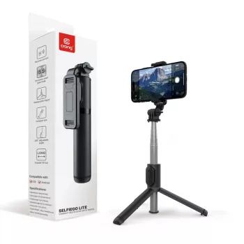SelfieGo Kompakter Selfie-Stick Bluetooth-Stativ (20-101 cm) Crong CRGSGL1B