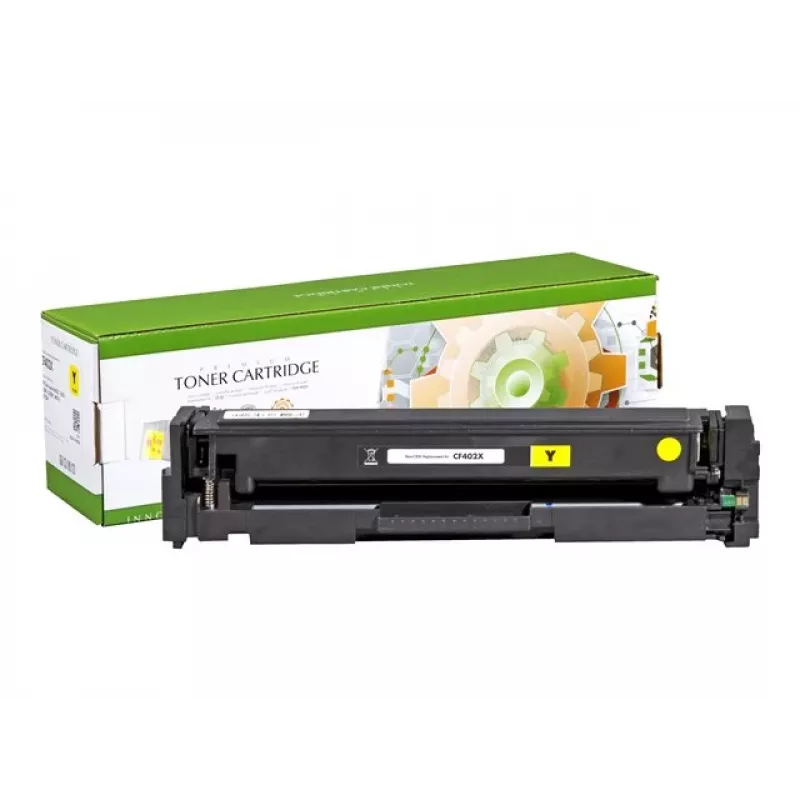 STATIC Tonerkartusche kompatibel mit HP CF402X gelb hohe Kapazität kompatibel 2.300 Seiten