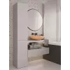 Badezimmerschrank Hochschrank mit Korb Top E Shop NEL IV Kaszmir