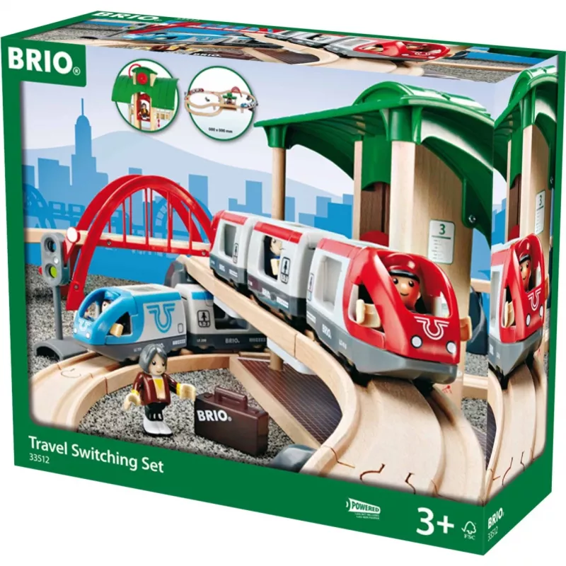 BRIO Eisenbahn 33512 Zugwechsel-Gleisset