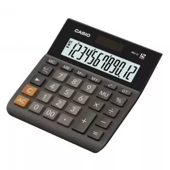 Casio MH-12BK-S 12-stelliger schwarzer Bürosrechner