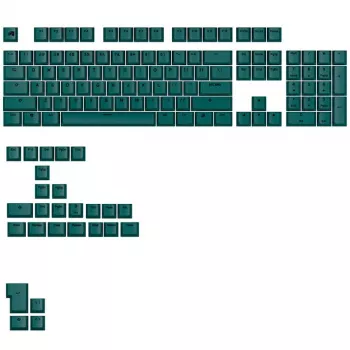 PBT-Farbsublimations-Tastenkappen-Set GLORIOUS GPBT Basics — ANSI-Layout, TGRN-Farbe
