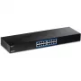 TRENDnet TEG S17 - Switch - 16 x 10/100/1000 - rack-montierbar
