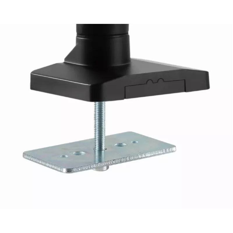 Desk monitor mount GEMBIRD MA-DA3-03, 3-arm, gas spring, VESA 75–100x100, supports 3 displays up to 27 inch, max 18 kg, Schwarz