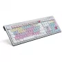 Tastatur Logickeyboard Avid Pro Tools QWERTZ Deutsch Schwarz Silber