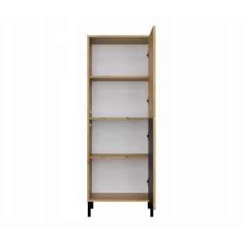 KAMARO 2DK schlank/GŁ Eiche ARTISAN DISPLAY CABINET