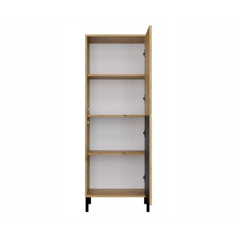 KAMARO 2DK schlank/GŁ Eiche ARTISAN DISPLAY CABINET