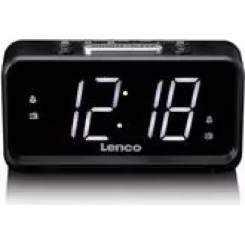 Digitaler Wecker Lenco CR-28BK mit UKW-Radio und USB-Ladefunktion