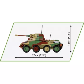 Cobi Historical Collection WWII Sd.Kfz 234/2 Puma Fahrzeug, Mehrfarbig