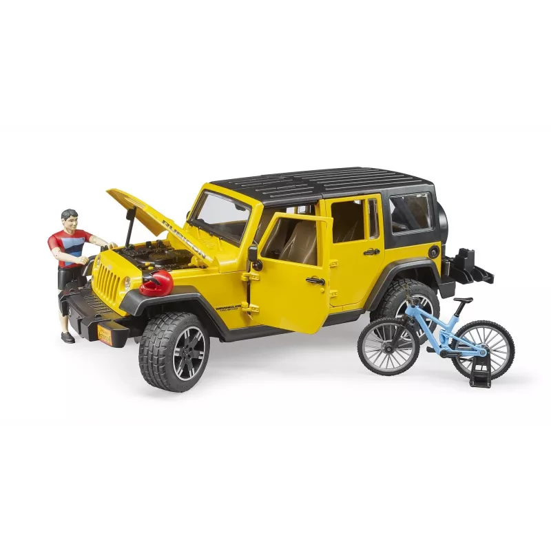 Jeep-Spielzeug BRUDER 02543 für Mountainbike- und Radfahrer-Thema, ABS, mehrfarbig, ab 4 Jahren