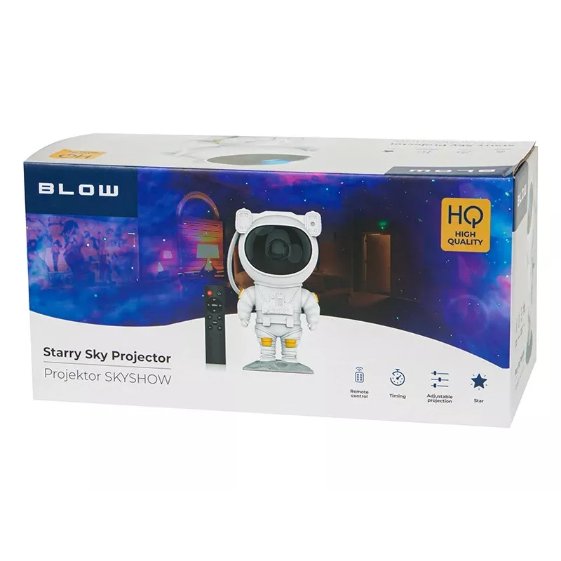 Nachtlicht-Projektor BLOW 79-720 — LED-Astronaut-Sternenhimmel-Projektor, mehrfarbig, 5 W, 240 lm, einstellbare Helligkeit