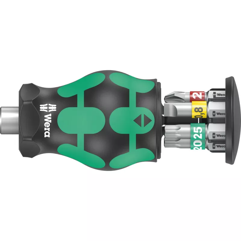 Kraftform compact Stubby Magazin 1 Bit-Set (schwarz/grün, 7-teilig)