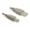 USB-Kabel DeLOCK 82216 USB 2.0 3 m USB A USB B Grau