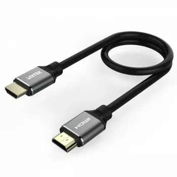HDMI-Kabel Unitek C138W 2 m — HDMI 2.1, 48 Gbit/s, 4K/120Hz, HDR10 & Dolby Vision, ARC, vergoldete Anschlüsse