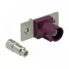 Koaxialstecker DELOCK 89819 FAKRA D Stecker, vergoldete Kontakte, 21,2×24×7,5 mm