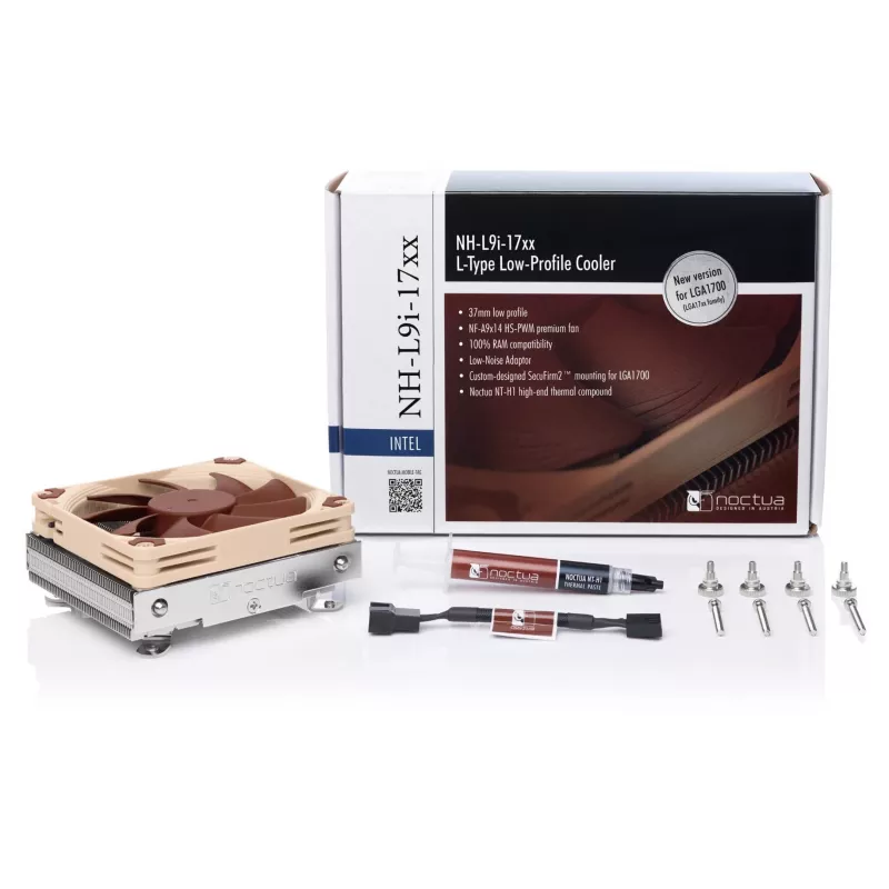 Noctua Kühler NH-L9i 17xx Prozessorkühler 9,2 cm Beige, Braun 1 Stk.