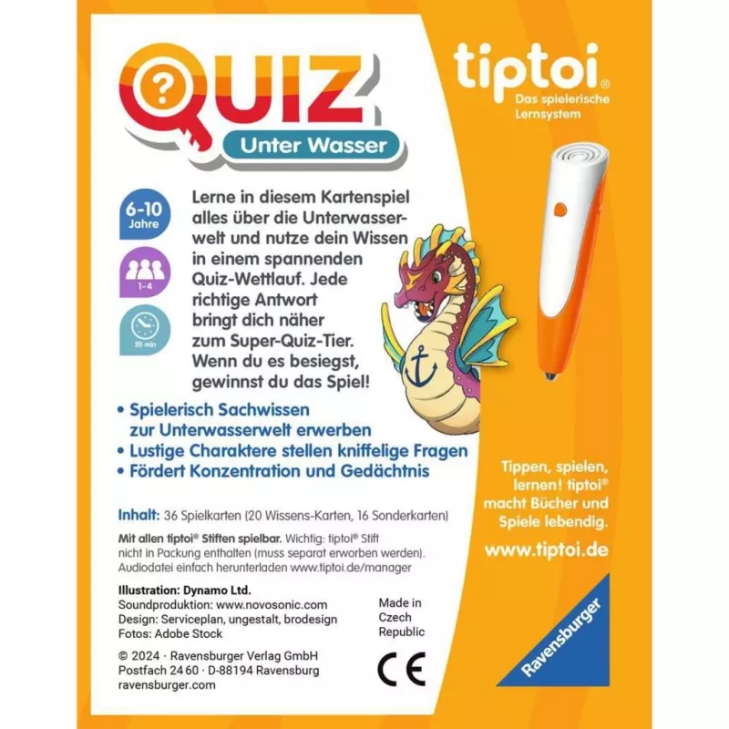 tiptoi Quiz Unterwasser, Quizspiel