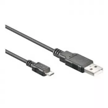 Wentronic goobay - USB 2.0 Kabel - USB 2.0 Typ A (M) - Micro-USB 2.0 Typ D (M) - 3 m - Schwarz