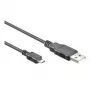 Wentronic goobay - USB 2.0 Kabel - USB 2.0 Typ A (M) - Micro-USB 2.0 Typ D (M) - 3 m - Schwarz