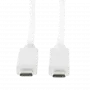 Logilink - USB-Kabel - USB-C (M) auf USB-C (M) - USB 3.1 Gen 2 - 20 V - 3 A - 50 cm - USB Power Delivery (3A, 60W) - Weiß (CU0130)