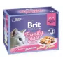 Nassfutter für Katzen Brit Premium Family Plate Filets in Gelee — gemischte Sorten, 12 x 85 g Beutel