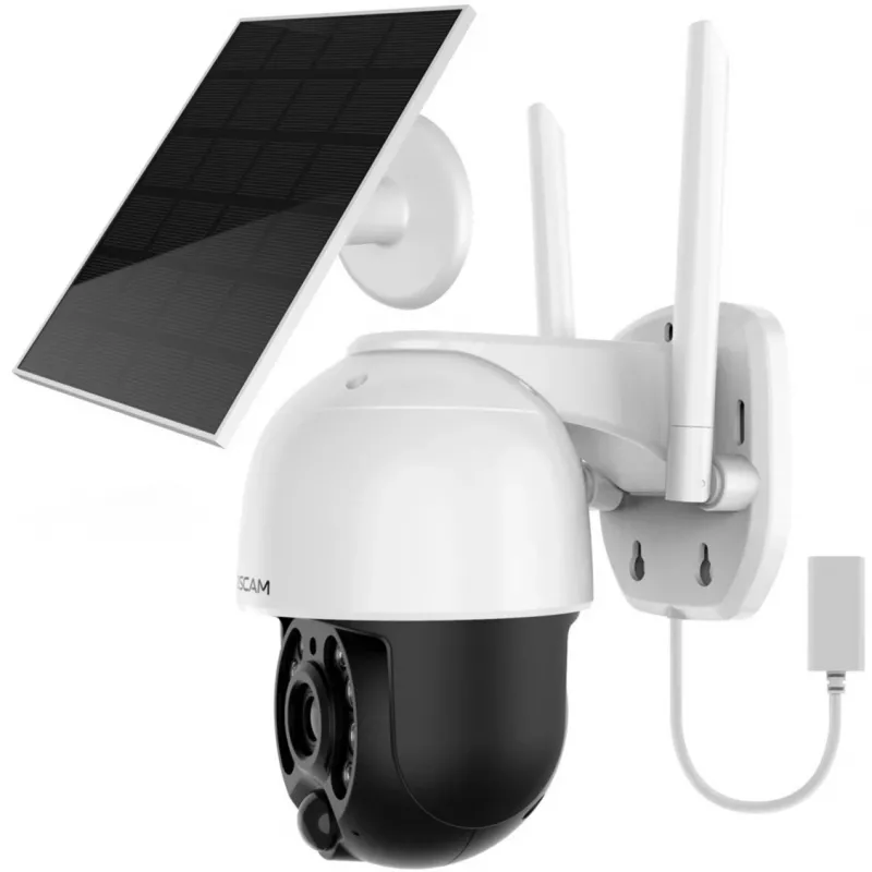 IP-Überwachungskamera Foscam B4 Dome 4 MP (2560×1440), Wi‑Fi 2,4 GHz, IP65, Solar + Akku 5000 mAh, 355° Schwenk, 90° Neigung