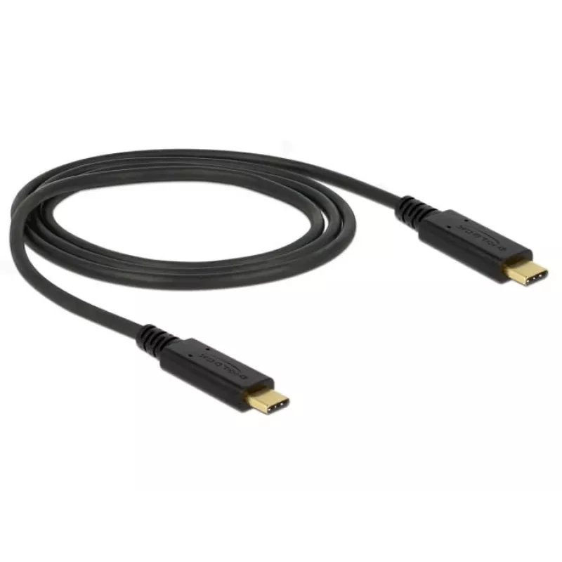 USB-Kabel DeLOCK 85531 USB 3.2 Gen 2 1m USB C Schwarz