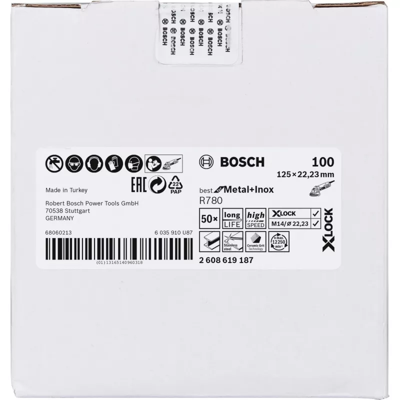 Bosch 2 608 619 187 rotierendes Werkzeug Schleif-/Schmirgelzubehör Stahl Schleifscheibe