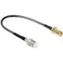 Koaxialkabel DeLOCK 88586 0,2m Schwarz