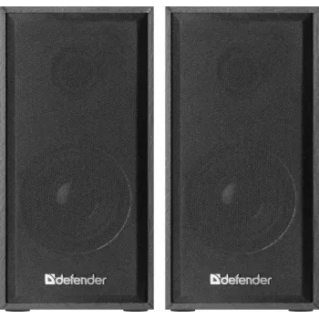 DEFENDER SPK-240 kabelgebundene Desktop-Lautsprecher, 2.0, 6 W RMS, USB-Stromversorgung, 3,5 mm, schwarz
