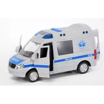 Mechanisches Spielzeug Madej Modell 075007 — Polizei mit Sound, Aufziehmechanik