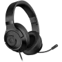 LORGAR Noah 101, Gaming-Headset mit Mikrofon, 3,5-mm-Klinkenanschluss, Kabellänge 2 m, faltbares Design, PU-Leder-Ohrpolster, Größe: 185*195*80 mm, 0,245 kg, schwarz
