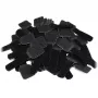 LABEL THE CABLE PRO Wand-Klettkabelhalter, Set mit 50 Stück - schwarz