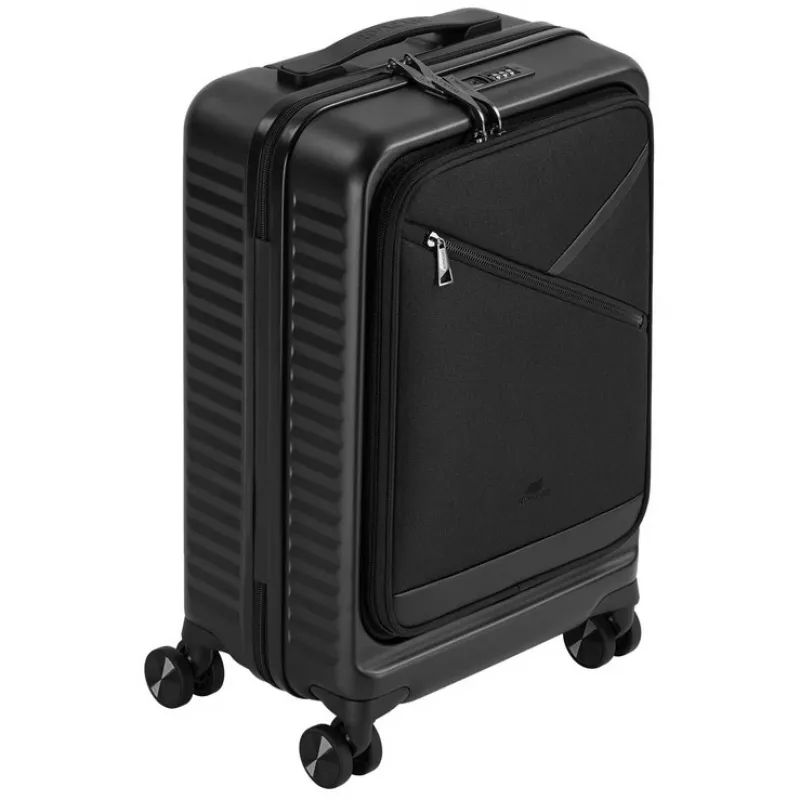 Kabinenkoffer Rivacase Clark ECO 8181 — kompakter Handgepäckkoffer, schwarz