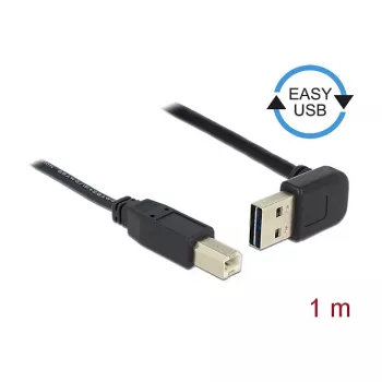 USB-Kabel DeLOCK 85558 USB 2.0 1 m USB A USB B Schwarz