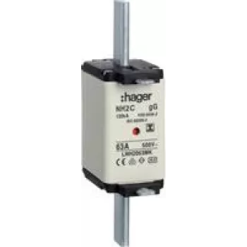 HAGER LNH2063MK Sicherung NH2C 63A 500V gG MKen. S-frei (LNH2063MK)