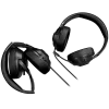 LORGAR Noah 101, Gaming-Headset mit Mikrofon, 3,5-mm-Klinkenanschluss, Kabellänge 2 m, faltbares Design, PU-Leder-Ohrpolster, Größe: 185*195*80 mm, 0,245 kg, schwarz
