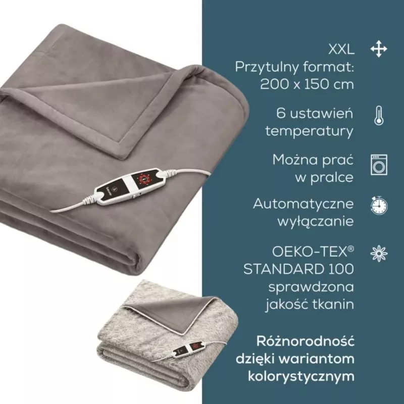 Heizdecke Beurer HD 150 XXL Cosy Taupe