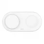 Belkin WIZ021VFWH - 2-in-1 kabelloses Ladepad mit Qi2-Technologie 15 W, Weiß