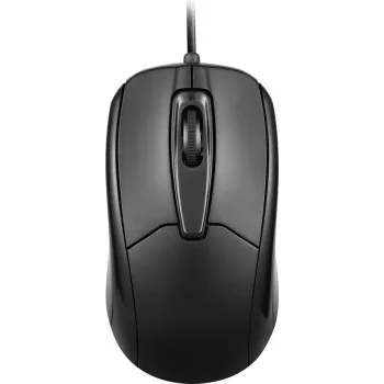 Perixx PERIMICE-209 C schwarze Maus kabelgebunden optisch Schwarz 3 Tasten 1000 dpi (11994)