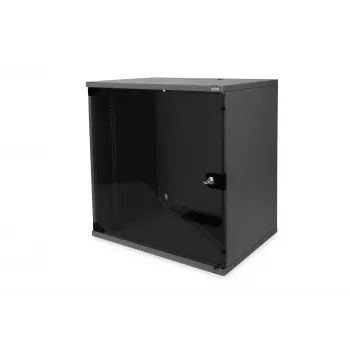 DIGITUS Professional - Gehäuse - SOHO, unmounted - 540x400 mm (wxd) - geeignet für Wandmontage - Schwarz, RAL 9005 - 12U - 48,3 cm (19) (DN-19 12-U-S-SW)