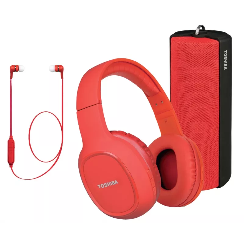 Kopfhörer Toshiba Wireless Audio Triple Pack HSP-3P19 Weiß