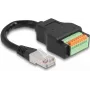 DeLOCK RJ45-Kabel Cat.5e Stecker auf Klemmleisten-Adapter 15 cm