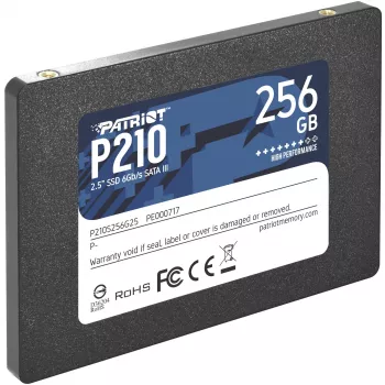 2.5 inch SATA III SSD Patriot P210 256 GB — 500 MB/s Lesen, 400 MB/s Schreiben, 7 mm