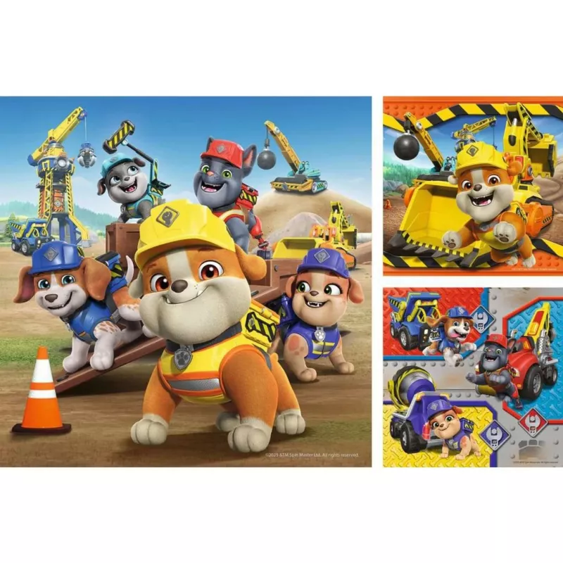 Kinderpuzzle-Set Ravensburger Rubble & Crew Arbeitsfahrzeuge — 3 Puzzles × 49 Teile