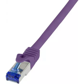 Logilink Professional Ultraflex - Patchkabel - RJ-45 (M) zu RJ-45 (M) - 50 cm - 6 mm - S/FTP - Cat.7 Rohkabel (Kabel) / CAT 6a (Ports) - Halogenfrei, vergossen, Zugentlastung - lila