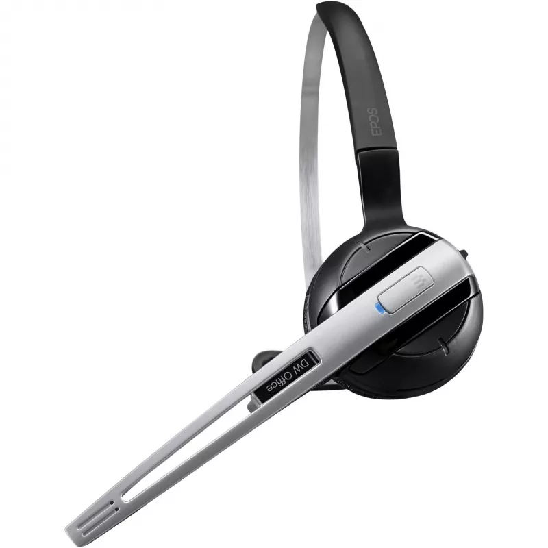 EPOS IMPACT DW Office ML - EU Headset Kabellos In-Ear, Kopfbügel, Nackenbügel Büro/Callcenter Ladestation Schwarz, Silber