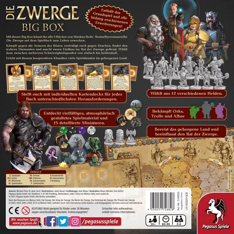 Pegasus Spiele 51933G Brettspiel The Dwarves