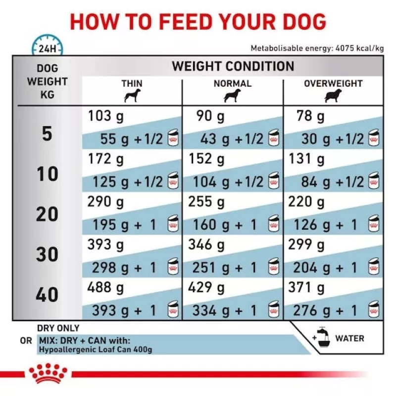 Trockenhundefutter Royal Canin Hypoallergenic Veterinärformel, 2 kg, Geflügel, ausgewachsene Hunde, glutenfrei